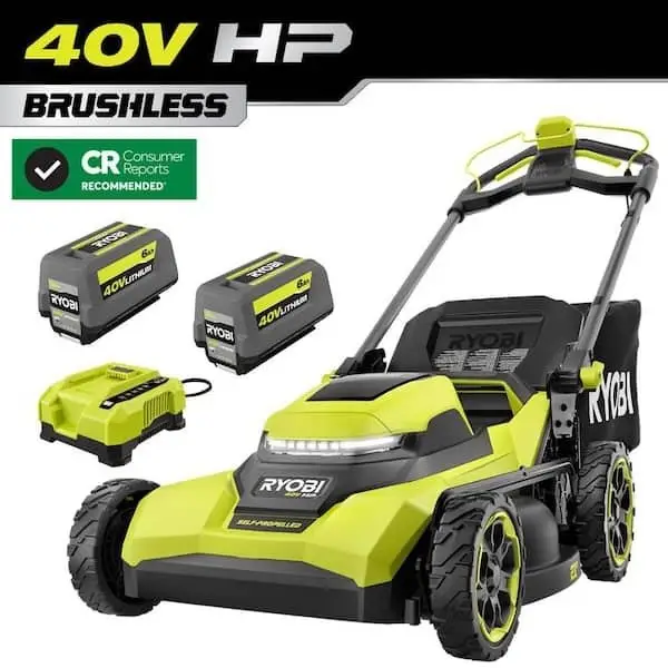 Kit de Cortadora Autopropulsadas Sin Escobillas de 21″ y 40 V HP