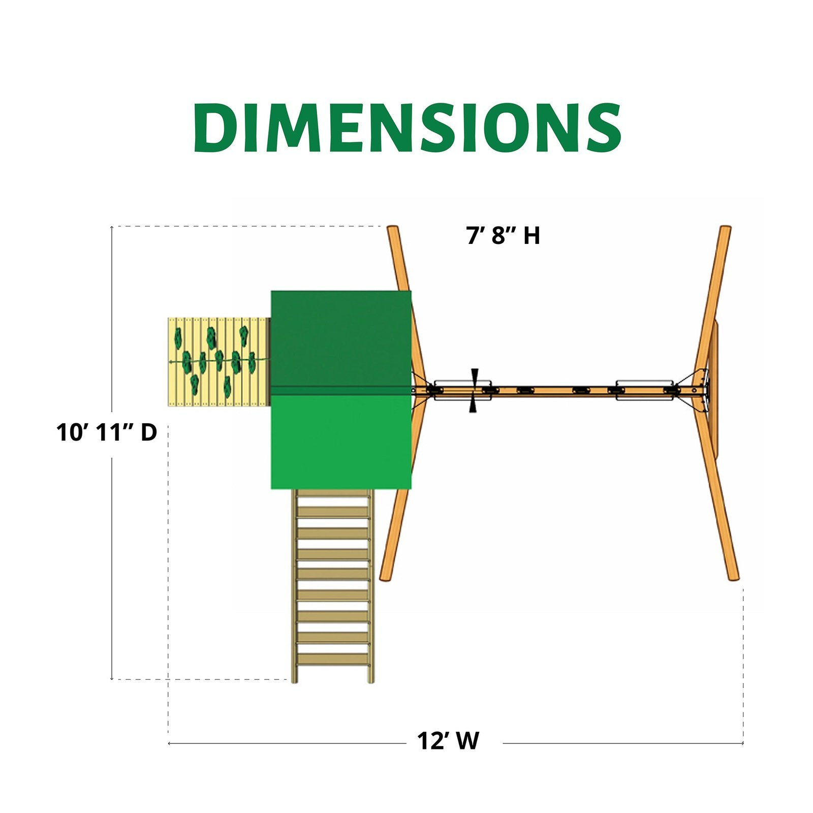 Basic Swing Set with Slide - Image 17