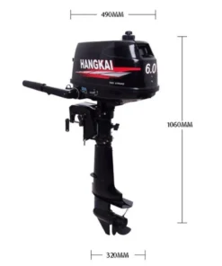 Hangkai Water Cooled 2 Stroke 6HP Outboards Motors Petrol Powered Engine - Image 4
