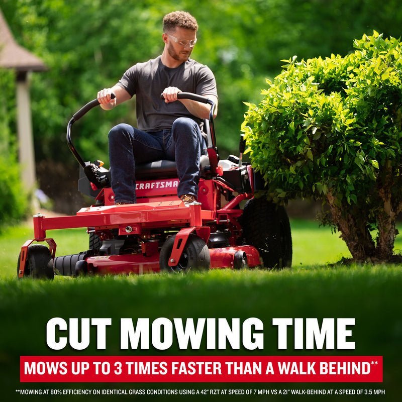CRAFTSMAN Z3200 | 42in 547cc Gas Zero-Turn Riding Lawn Mower | Dual Hydrostatic Transmissions - Image 4