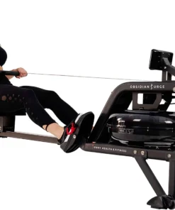 Sunny Health and Fitness Obsidian Surge Water Rowing Machines.