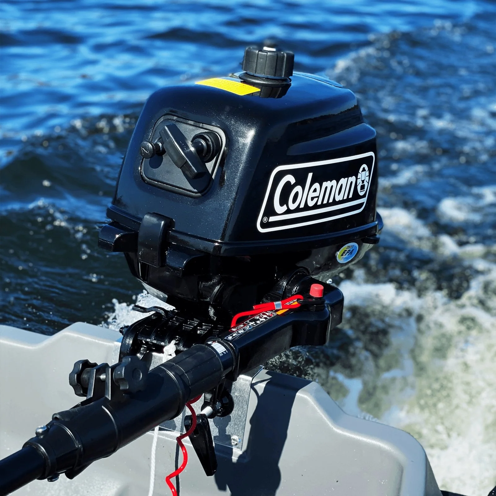 Coleman Powersports 5 HP 4 Stroke Outboard Boat Motor with Easy Pull Start F5BMS - Image 3