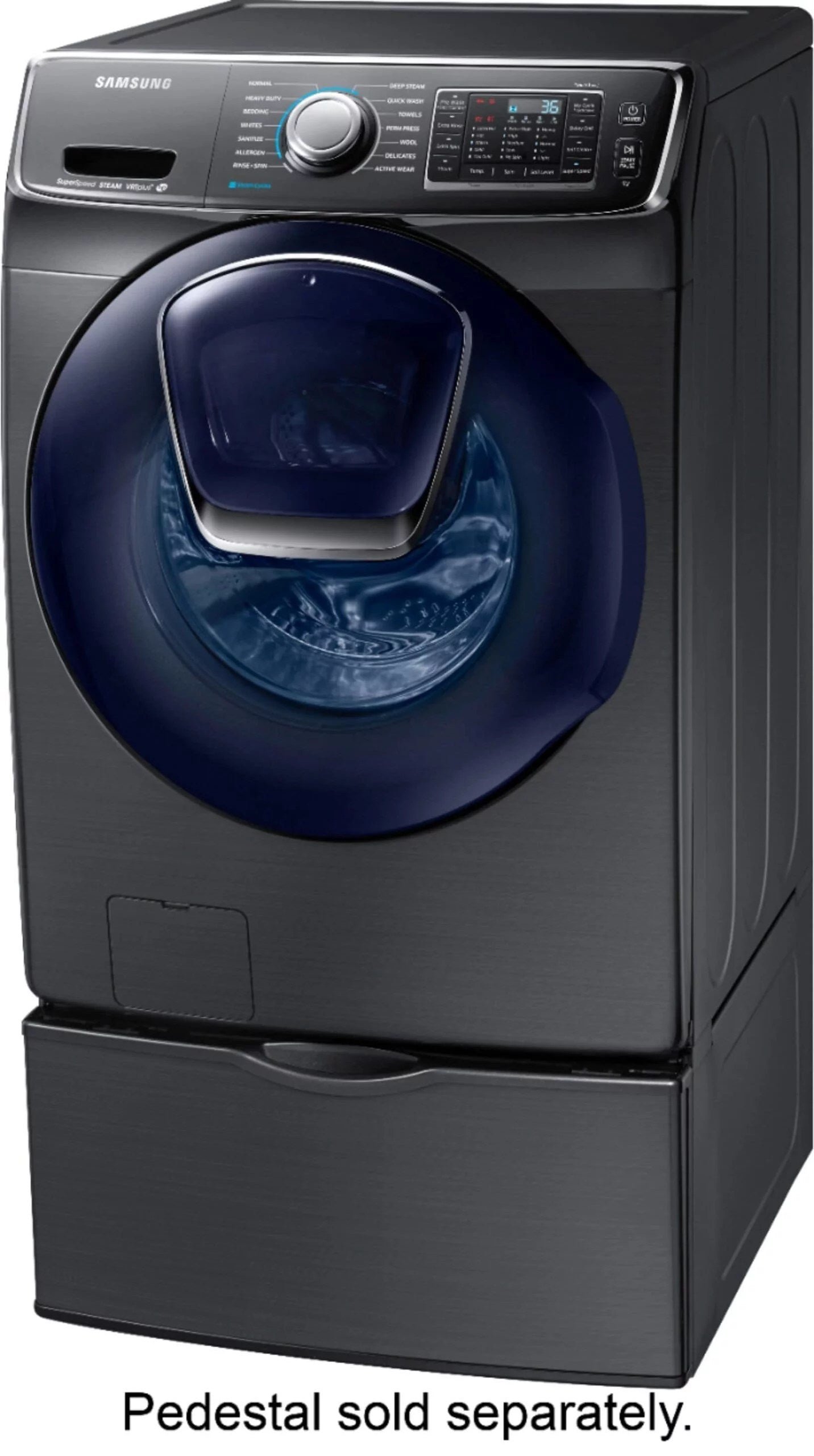 Samsung 4.5 Cu. Ft. AddWash™ Front Load Washer — Black Stainless Steel | WF45K6500AV - Image 6