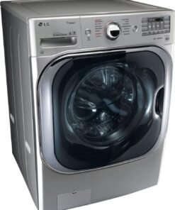 LG 5.2 Cu. Ft. Mega Capacity Smart Wi-Fi Front Load Washer with TurboWash® – Black Steel | WM8900HBA - Image 2