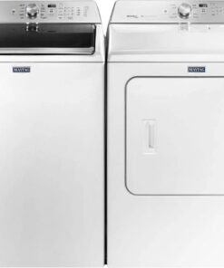 Alternative view of Maytag® 4.7 Cu. Ft. High-Efficiency Top Load Washer with Dual-Action PowerWash® Agitator — White