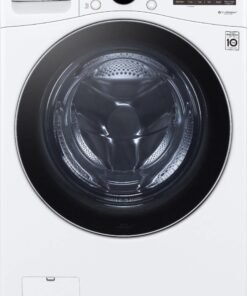 LG 5.0 Cu. Ft. High-Efficiency Stackable Front Load Washer with 6Motion™ Technology – White