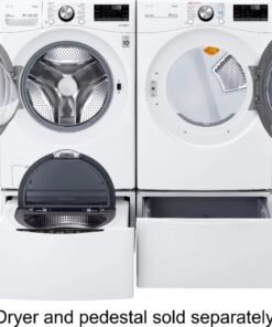 LG 5.0 Cu. Ft. High-Efficiency Stackable Front Load Washer with 6Motion™ Technology – White - Image 19