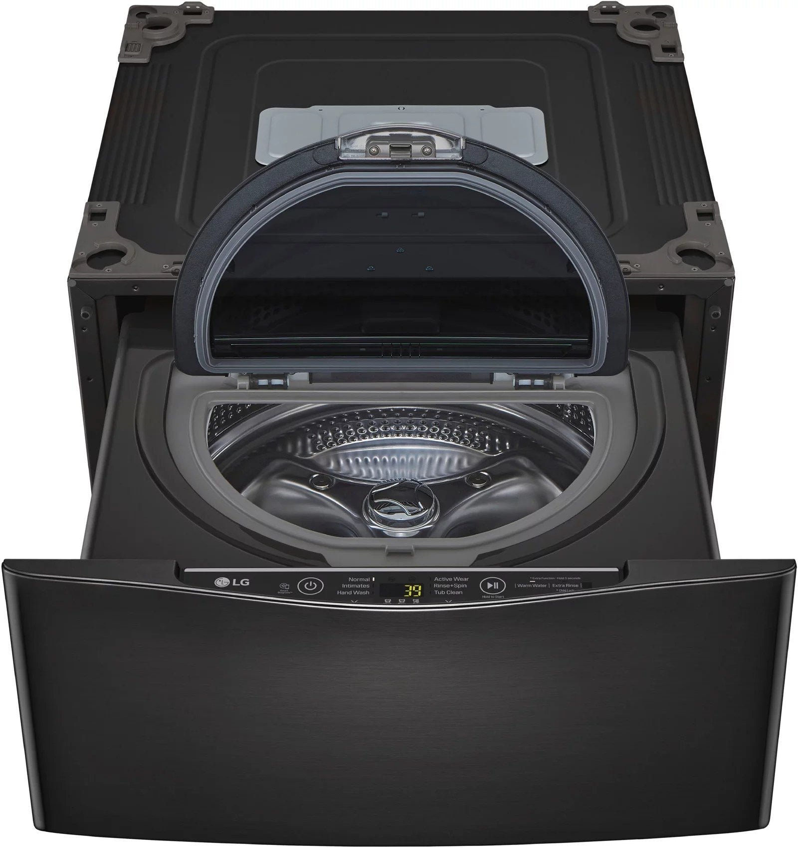 LG SideKick™ 1.0 Cu. Ft. High-Efficiency Pedestal Washer — Black Steel - Image 11