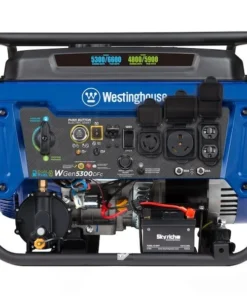 Alternative view of Westinghouse WGen5300DFc – 5300 Watt Electric Start Dual-Fuel Portables Generators w/ Wireless Remote Start, RV Outlet & CO Sensor (49-State)