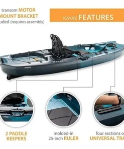Alternative view of Aurora Fusion Lifetime Manta 10 ft. Sit-On-Top Angler Kayaks