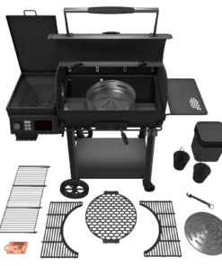 Alternative view of Oklahoma Joe’s Rider 900 DLX — Premium Wood-Fired Pellet Grill & Smoker
