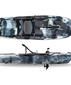 3 Waters Big Fish 108′ Length Urban Camo Pro Fish Pedals Drive Cathedral Hull - Image 4