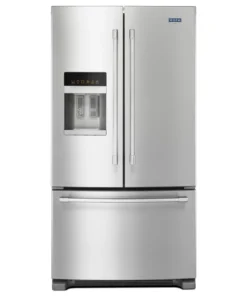 Maytag 36-Inch 25 Cu. Ft. French Door Refrigerator with PowerCold® and LED Lighting