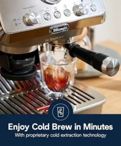 De’Longhi La Specialista Arte Evo Espresso Machine – Compact Cold Brew Coffee Maker with Grinder, Milk Steam Wand/Frother & Tamping Tools – Home Barista Kit for Lattes, Cappuccinos, Iced Coffees - Image 7