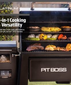 Alternative view of Pit Boss Platinum 1250 Smart Wood Pellet Grill — Wi-Fi® & Bluetooth® Connected