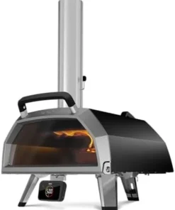 Ooni Karu 2 Pro Multi-Fuel Pizza Ovens – Wood and Gas Outdoor Pizza Oven with Pizza Stone & Integrated Thermometer, Pizza Oven Outdoor, Dual Fuel 16 Inch Pizza Maker, Outdoor Cooking Grill